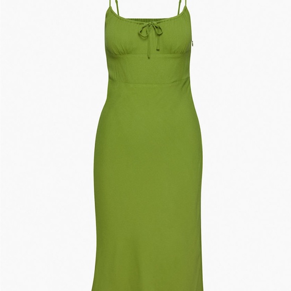 **SOLD** ARITZIA Wilfred Bellow Midi Dress in Succulent Green - Picture 5 of 7